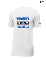 Hinkley HS Girls Volleyball Stamp - Mens Nike Cotton Poly Tee
