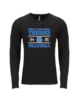 Hinkley HS Girls Volleyball Stamp - Tri-Blend Long Sleeve