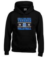 Hinkley HS Girls Volleyball Stamp - Youth Hoodie