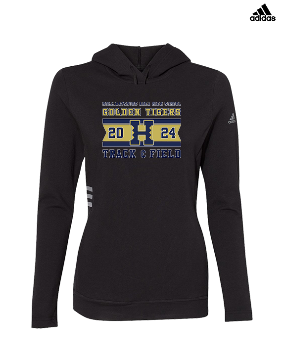 Hollidaysburg Area HS Track & Field Stamp - Womens Adidas Hoodie