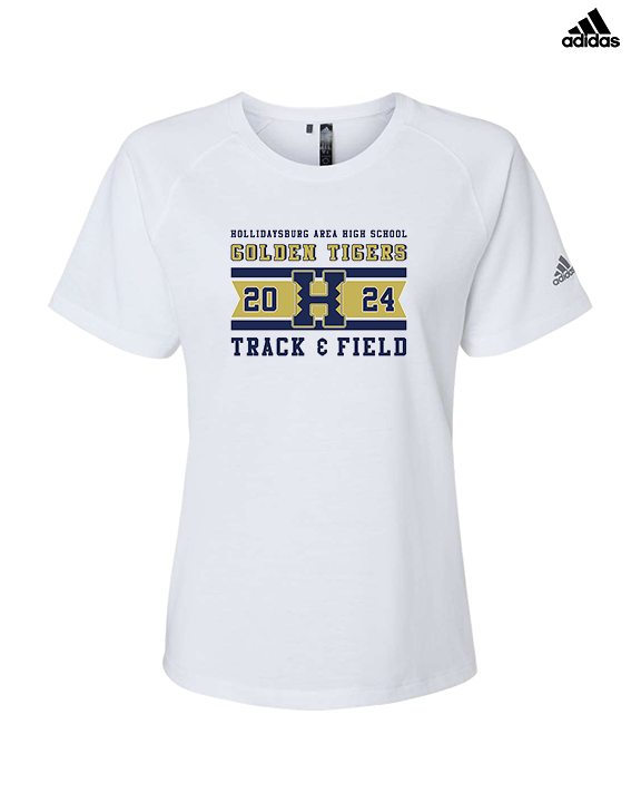Hollidaysburg Area HS Track & Field Stamp - Womens Adidas Performance Shirt