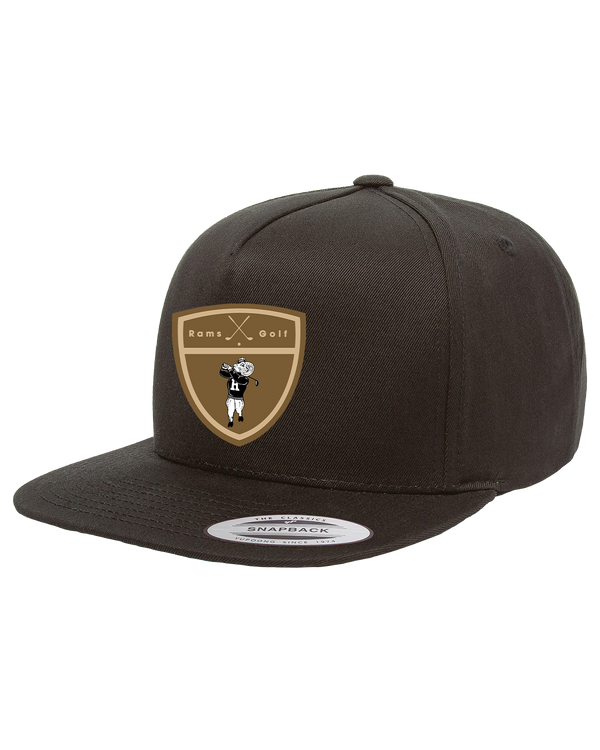 Holt HS Golf Crest - Adult 5-Panel Cotton Twill Snapback Cap