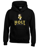 Holt HS Boys Basketball Stacked - Youth Hoodie