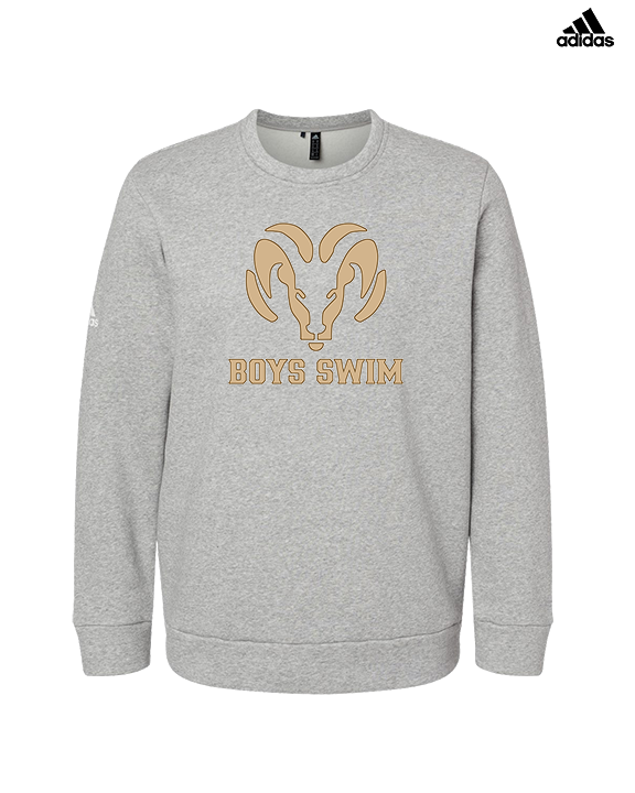 Holt HS Boys Swim - Mens Adidas Crewneck