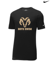 Holt HS Boys Swim - Mens Nike Cotton Poly Tee