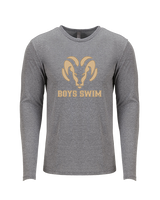 Holt HS Boys Swim - Tri-Blend Long Sleeve
