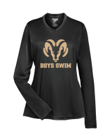 Holt HS Boys Swim - Womens Performance Longsleeve