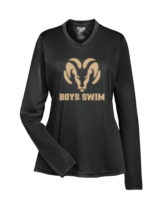 Holt HS Boys Swim - Womens Performance Longsleeve
