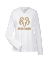 Holt HS Boys Swim - Womens Performance Longsleeve