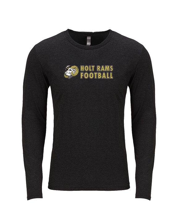 Holt HS Football Basic - Tri-Blend Long Sleeve
