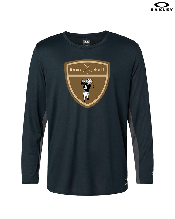 Holt HS Golf Crest - Mens Oakley Longsleeve