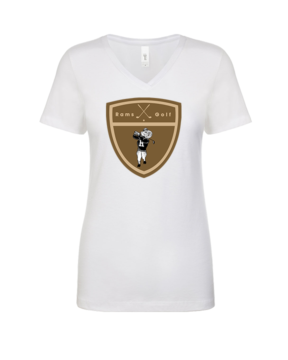 Holt HS Golf Crest - Womens Vneck