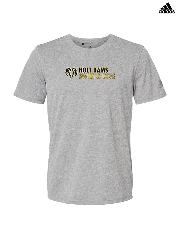 Holt HS Swimming & Diving Basic - Mens Adidas Performance Shirt