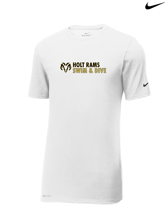 Holt HS Swimming & Diving Basic - Mens Nike Cotton Poly Tee