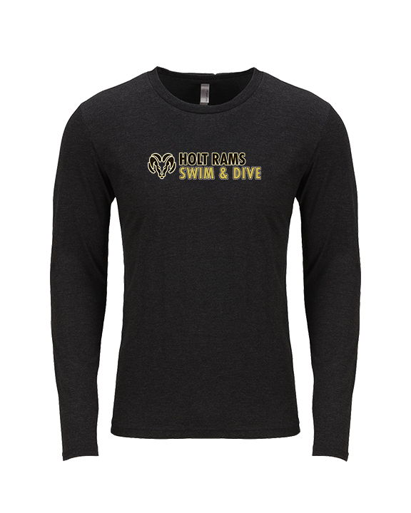 Holt HS Swimming & Diving Basic - Tri-Blend Long Sleeve