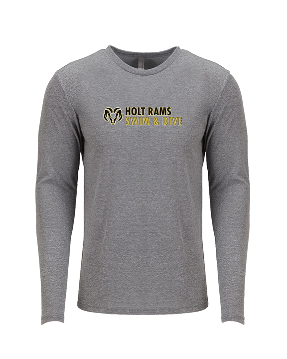 Holt HS Swimming & Diving Basic - Tri-Blend Long Sleeve