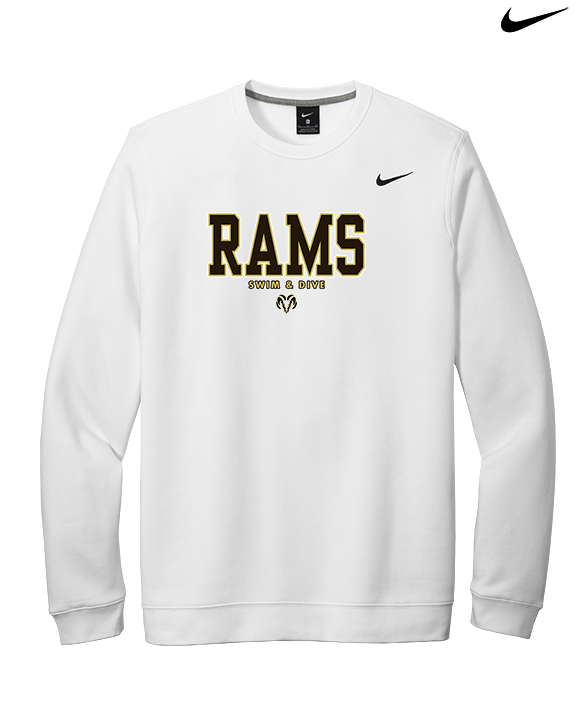 Holt HS Swimming & Diving Block - Mens Nike Crewneck