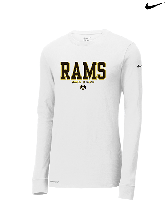 Holt HS Swimming & Diving Block - Mens Nike Longsleeve