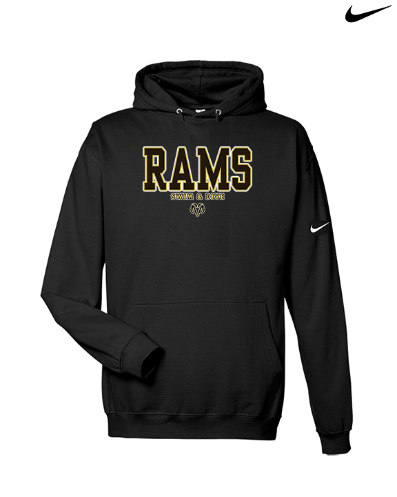 Holt HS Swimming & Diving Block - Nike Club Fleece Hoodie
