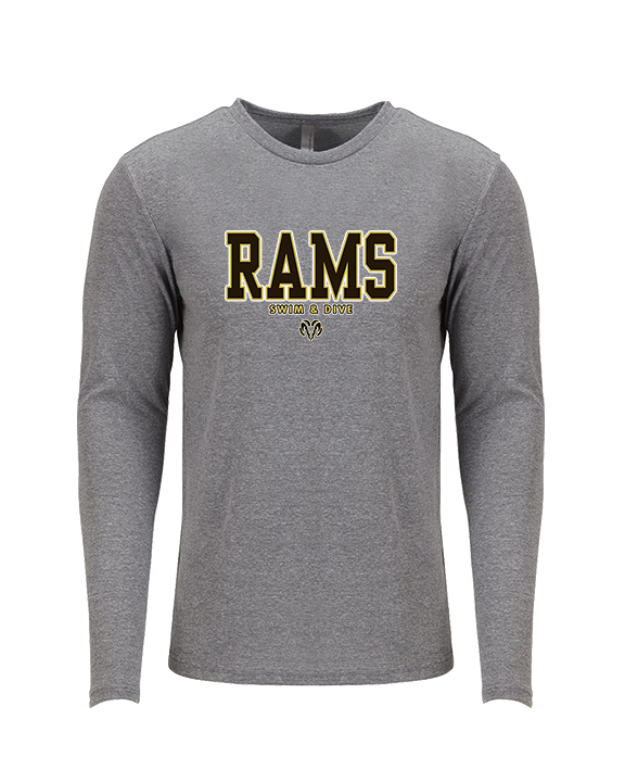 Holt HS Swimming & Diving Block - Tri-Blend Long Sleeve