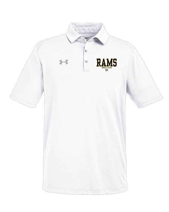 Holt HS Swimming & Diving Block - Under Armour Mens Tech Polo
