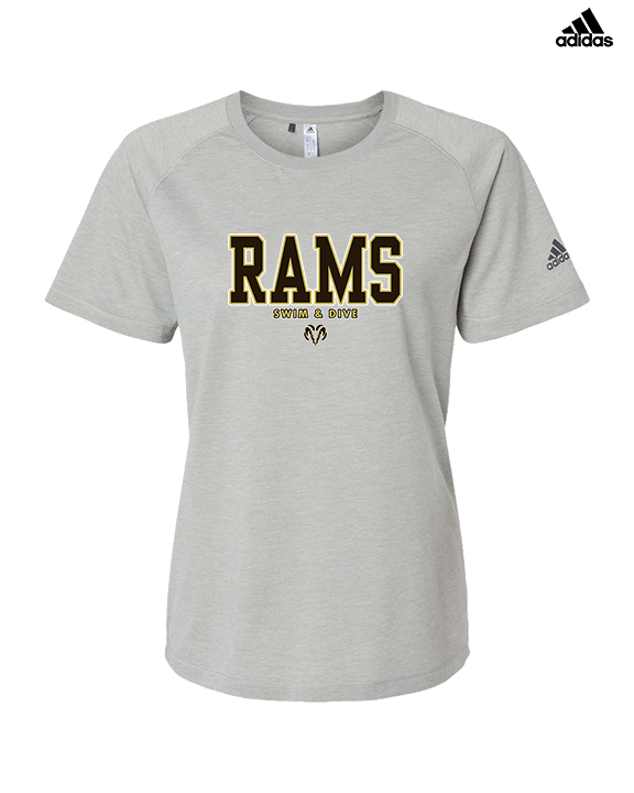 Holt HS Swimming & Diving Block - Womens Adidas Performance Shirt