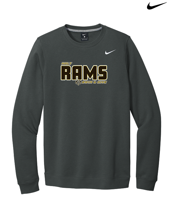 Holt HS Swimming & Diving Bold - Mens Nike Crewneck