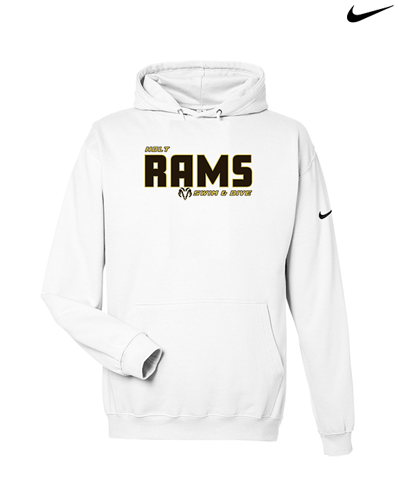 Holt HS Swimming & Diving Bold - Nike Club Fleece Hoodie