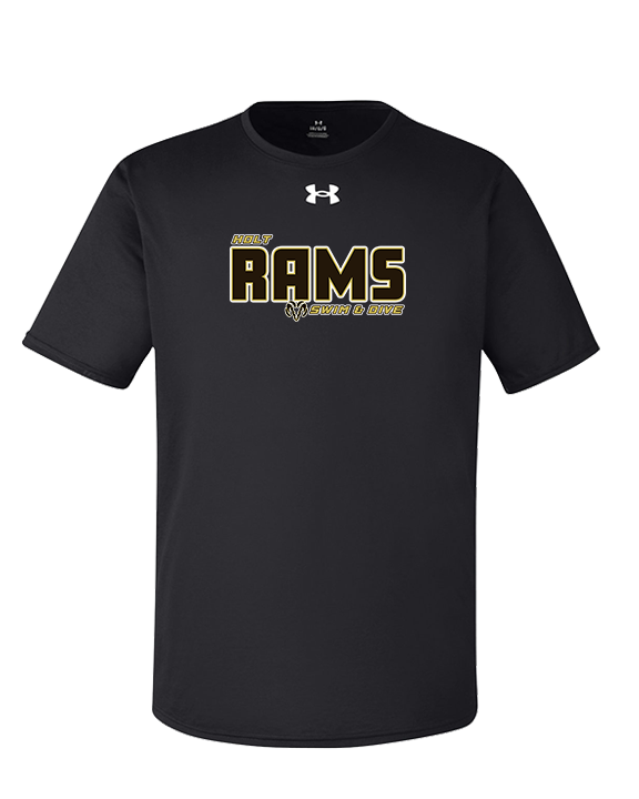 Holt HS Swimming & Diving Bold - Under Armour Mens Team Tech T-Shirt
