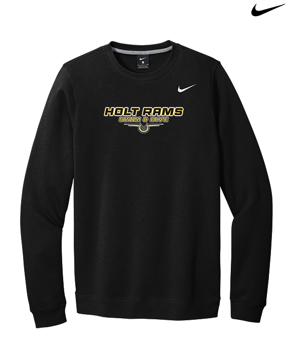 Holt HS Swimming & Diving Design - Mens Nike Crewneck
