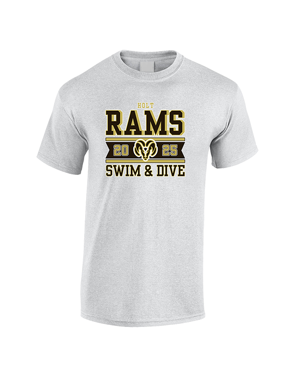 Holt HS Swimming & Diving Stamp - Cotton T-Shirt