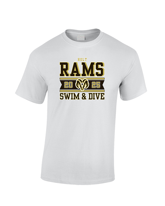 Holt HS Swimming & Diving Stamp - Cotton T-Shirt