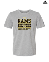 Holt HS Swimming & Diving Stamp - Mens Adidas Performance Shirt