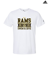 Holt HS Swimming & Diving Stamp - Mens Adidas Performance Shirt