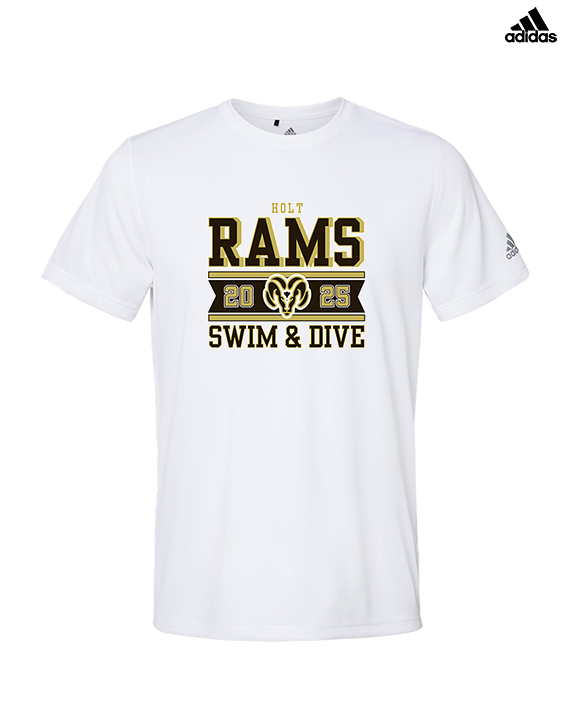 Holt HS Swimming & Diving Stamp - Mens Adidas Performance Shirt