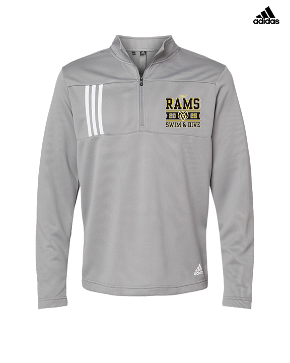 Holt HS Swimming & Diving Stamp - Mens Adidas Quarter Zip