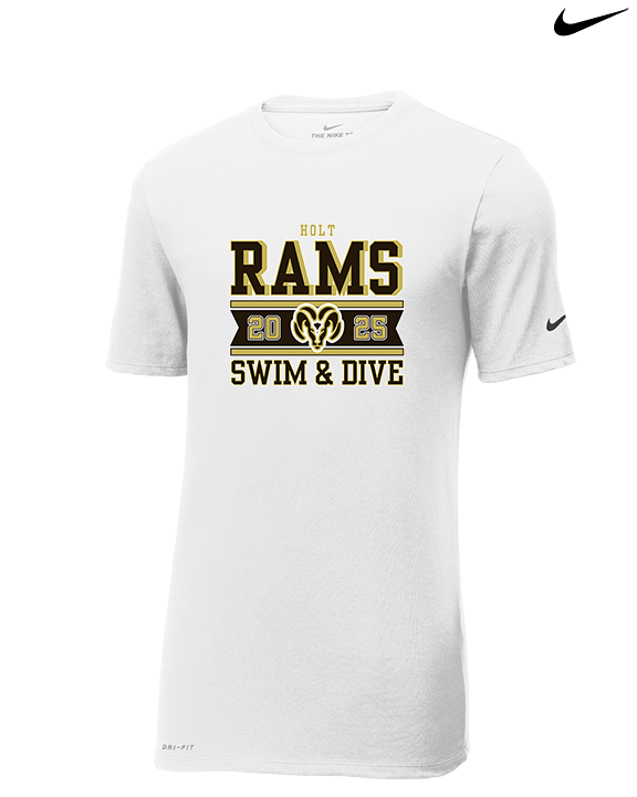 Holt HS Swimming & Diving Stamp - Mens Nike Cotton Poly Tee