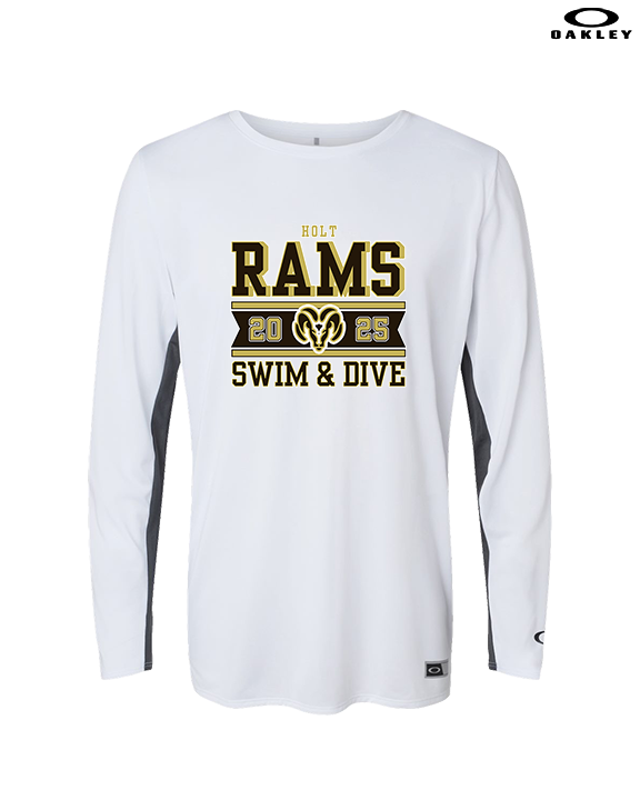 Holt HS Swimming & Diving Stamp - Mens Oakley Longsleeve