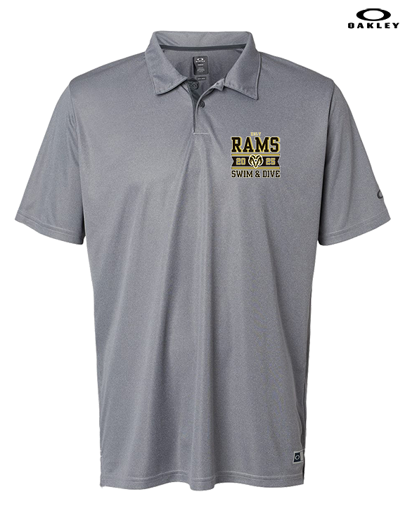 Holt HS Swimming & Diving Stamp - Mens Oakley Polo