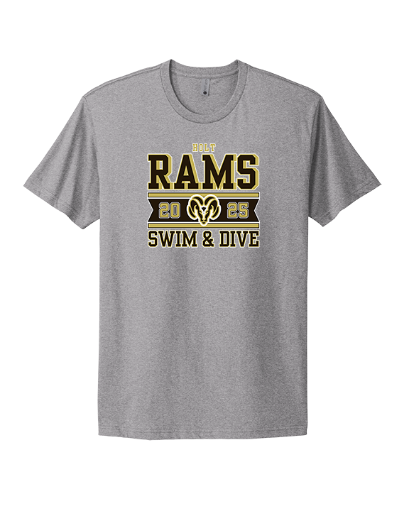 Holt HS Swimming & Diving Stamp - Mens Select Cotton T-Shirt