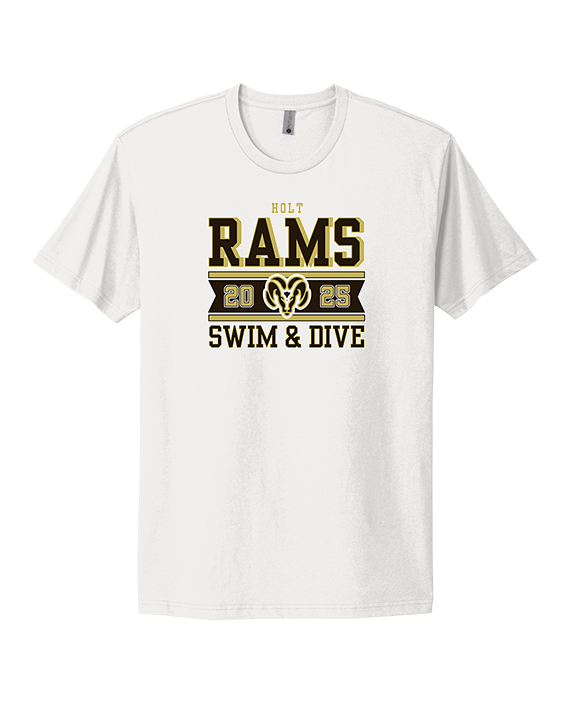 Holt HS Swimming & Diving Stamp - Mens Select Cotton T-Shirt