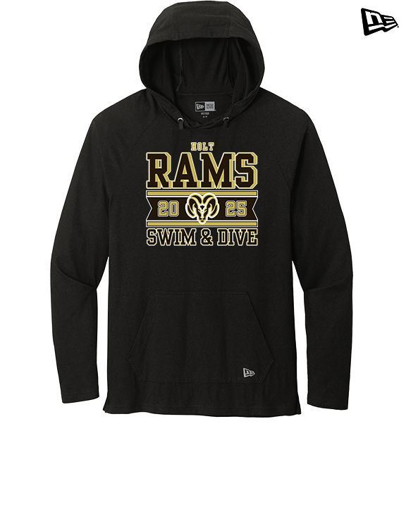 Holt HS Swimming & Diving Stamp - New Era Tri-Blend Hoodie