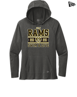 Holt HS Swimming & Diving Stamp - New Era Tri-Blend Hoodie