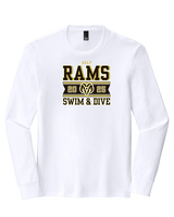 Holt HS Swimming & Diving Stamp - Tri-Blend Long Sleeve