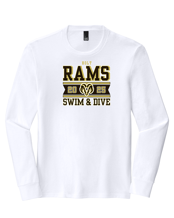 Holt HS Swimming & Diving Stamp - Tri-Blend Long Sleeve