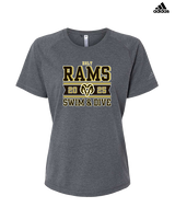 Holt HS Swimming & Diving Stamp - Womens Adidas Performance Shirt