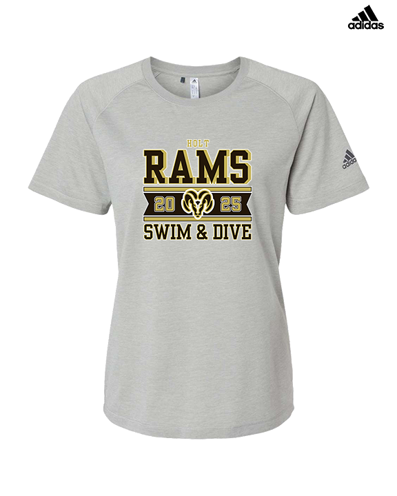 Holt HS Swimming & Diving Stamp - Womens Adidas Performance Shirt