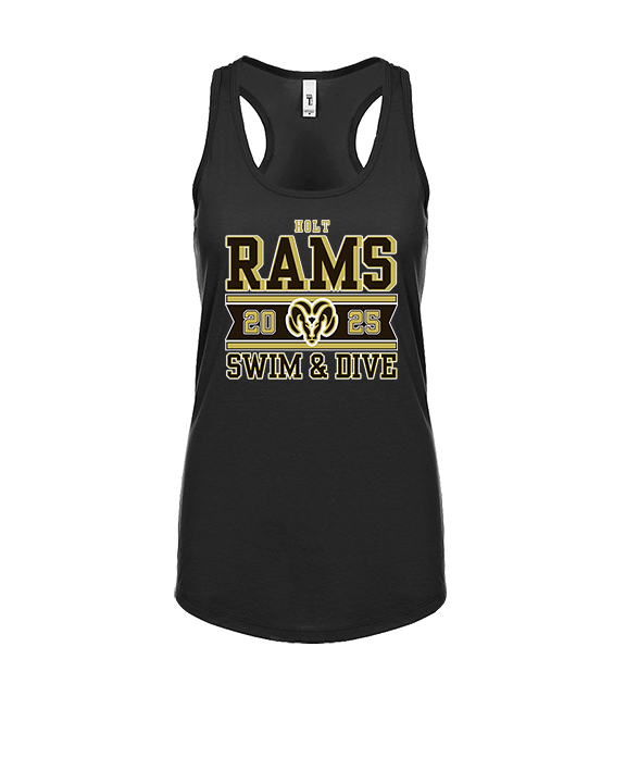 Holt HS Swimming & Diving Stamp - Womens Tank Top