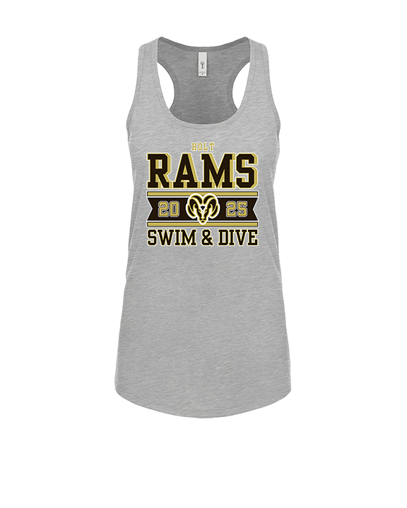 Holt HS Swimming & Diving Stamp - Womens Tank Top