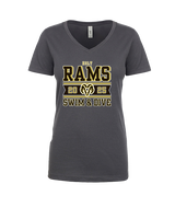 Holt HS Swimming & Diving Stamp - Womens Vneck